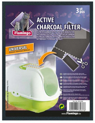 Flamingo
      
      
       Filter ulošci za mačiji WC sa aktivnim ugljem, univerzalni, 3kom