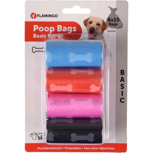 Flamingo
      
      
       Higijenske kesice za izmet, sa motivom koskica, 8 rolni x 15 kesica