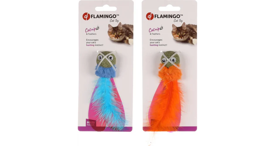Flamingo
      
      
       Igračka za mačke Loptica Boleo s perjem, Catnip, Narandžasta ili Plava