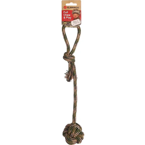 Flamingo
      
      
       Igračka za pse Aporter Camouflage, od kanapa, sa loptom, 50cm