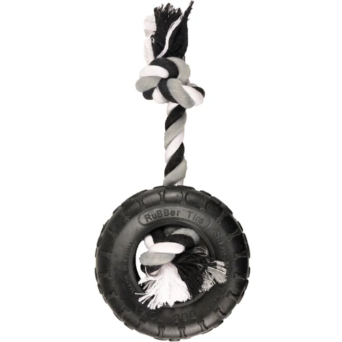 Flamingo
      
      
       Igračka za pse, Gladijator guma sa kanapom, Crna, 15 cm
