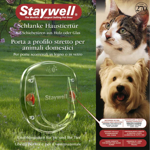 Flamingo
      
      
      OUTLET  Vrata za male pse i mačke StayWell 270 Transparent 29,2x29,2cm