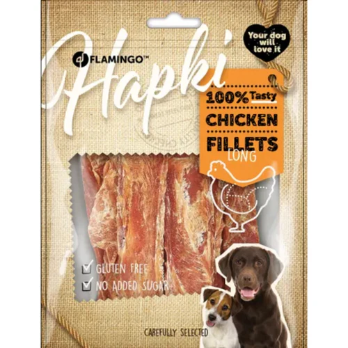 Flamingo
      
      
       Poslastica za pse Hapki, fileti s piletinom, 170g