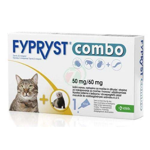 Fypryst
      
      
       Combo (Krka) Ampula SpotOn za mačke i feretke, 50mg, 0,5ml