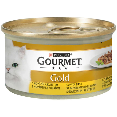 Gourmet
      
      
       Gold Konzerva za mačke Govedina i Piletina komadići 85g