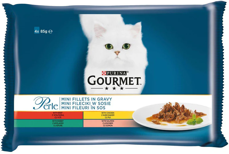 Gourmet
      
      
       Perle Multipack za mačke mini fileti u sosu 4x85g