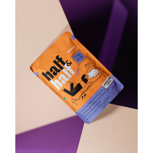 Half&Half
      
      
       mesni komadići s tunjevinom u sosu Sterilised, za mačke, 100g