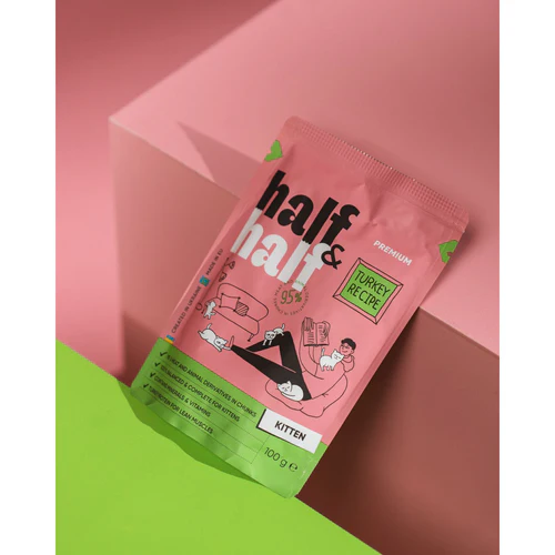 Half&Half
      
      
       mesni komadići s ćuretinom u želeu KITTEN, za mačiće , 100g