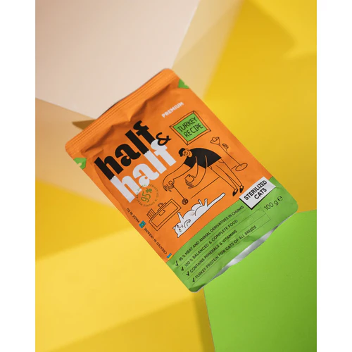 Half&Half
      
      
       mesni komadići s ćuretinom u želeu Sterilised, za mačke, 100g