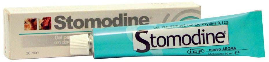 Icf
      
      
       Gel za pse i mačke Stomodine za lečenje desni i usne šupljine 30ml