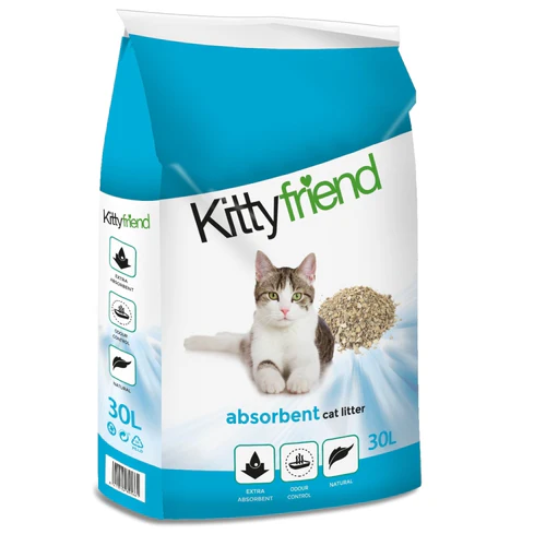 KittyFriend
      
      
       Absorbent upijajući mineralni posip za mačke, bez mirisa, 30L