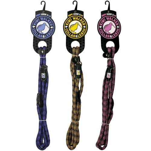 Kiwi
      
      
      OUTLET  Povodac s ogrlicom za pse, Plavo/Crni, M, 1cm/180cm