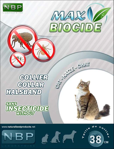 Max Biocide
      
      
       Ogrlica za mačke biljna antiparazitska 42cm