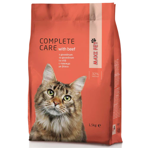 Maxi Pet
      
      
       Complete Care s govedinom i povrćem, potpuna hrana za mačke, 1,5kg