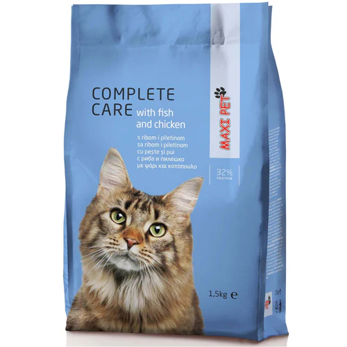Maxi Pet
      
      
       Complete Care s ribom i piletinom, potpuna hrana za mačke, 1,5kg