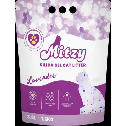 Mitzy
      
      
       Lavander upijajući silikatni posip za mačke, s mirisom, 3,8L