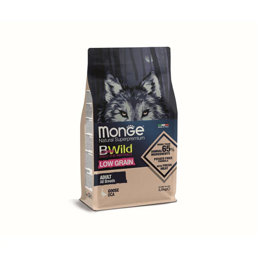 Monge
      
      
      BWILD Hrana za pse Low Grain Guska za sve rase - Adult 2.5kg