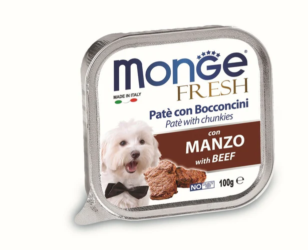 Monge
      
      
       Fresh Pašteta za pse Govedina s komadićima 100g
