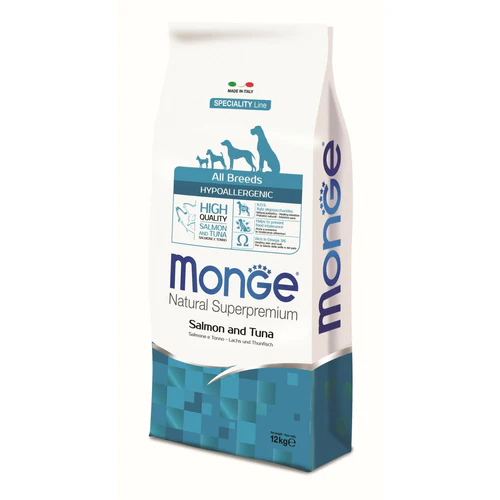 Monge
      
      
       Hypoallergenic Losos I tunjevina za sve rase  Adult, 12kg