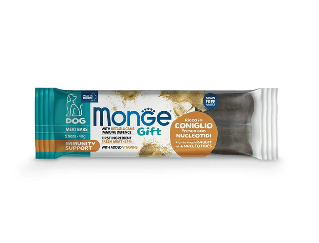 Monge
      
      
      Monge Meat bars Immunity support poslastica za pse zečetina sa nukleotidima 40gr