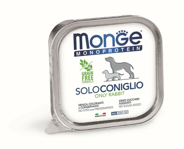 Monge
      
      
       Solo Pašteta za pse 100% Zečetina, monoproteinska 150g