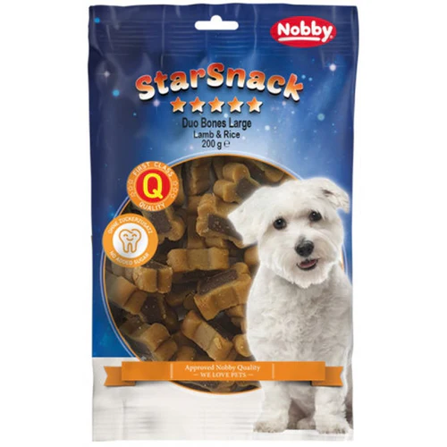 Nobby
      
      
      OUTLET  StarSnack, Poslastica za pse Duo Bones s jagnjetinom i pirinčem 200