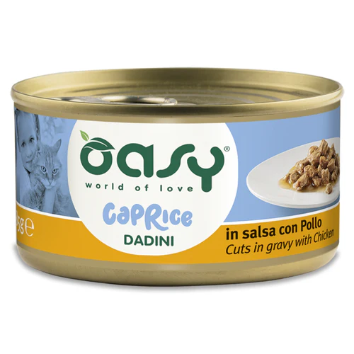 Oasy
      
      
       Caprice Cuts s Piletinom, sočni komadići u sosu za mačke, 85g