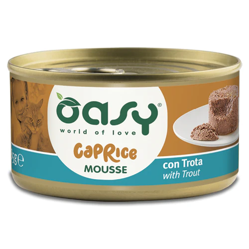 Oasy
      
      
       Caprice Mousse s Pastrmkom, mus za mačke, 85g