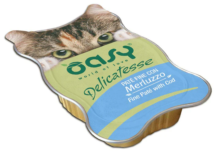 Oasy
      
      
       Delicatesse Pašteta za mačke s Bakalarom, 85g
