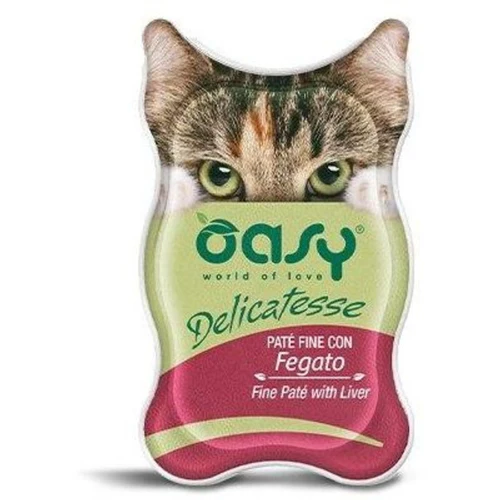 Oasy
      
      
       Delicatesse Pašteta za mačke sa Džigericom, 85g