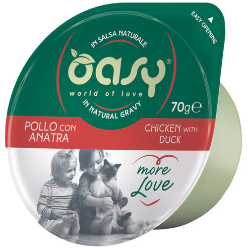 Oasy
      
      
       More Love Čašica za mačke Fileti piletine s pačetinom, 70g