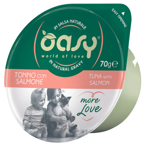 Oasy
      
      
       More Love Čašica za mačke Fileti tune sa lososom, 70g