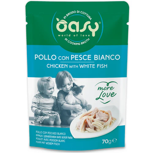 Oasy
      
      
       More Love Kesica za mačke Fileti piletine s ribom, 70g