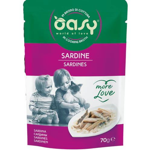 Oasy
      
      
       More Love Kesica za mačke Fileti sardine, 70g