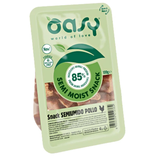 Oasy
      
      
      OUTLET  Natural Semi Moist, poluvlažna poslastica za pse, s piletinom, 100g