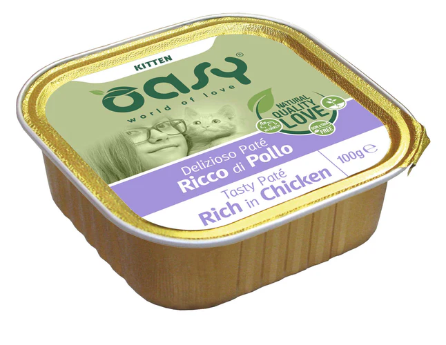 Oasy
      
      
       Tasty Pate Pašteta za mačiće KITTEN s piletinom, 100g