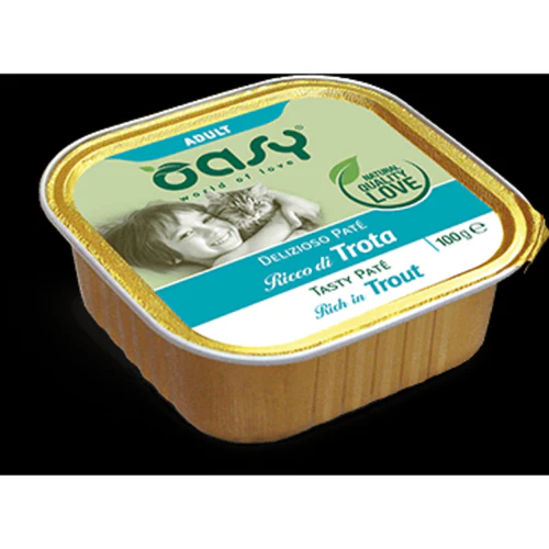 Oasy
      
      
       Tasty Pate Pašteta za mačke s Pastrmkom, 100g