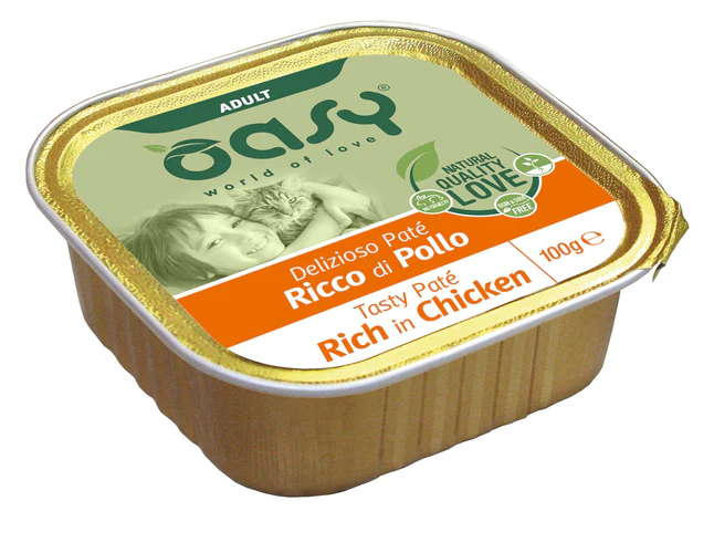 Oasy
      
      
       Tasty Pate Pašteta za mačke s piletinom, 100g