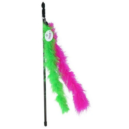 Pawise
      
      
       Igračka za mačke Mahalica Glitter s perom, 45cm, raznih boja