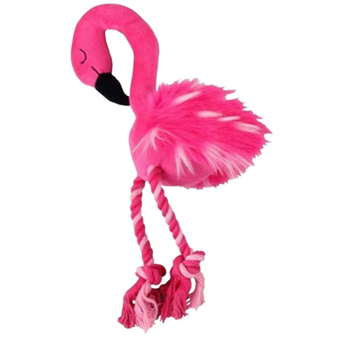 Pawise
      
      
      OUTLET  Igračka za pse Flamingo sa kanapom, zvučna, 12x28cm
