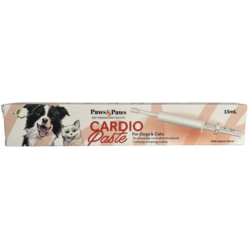 Paws&Paws
      
      
       Pasta za pse i mačke Cardio, za očuvanje funkcije srčanog mišića, 15ml