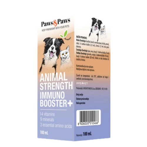 Paws&Paws
      
      
       Preparat za imunitet, Animal Strenght, 100ml