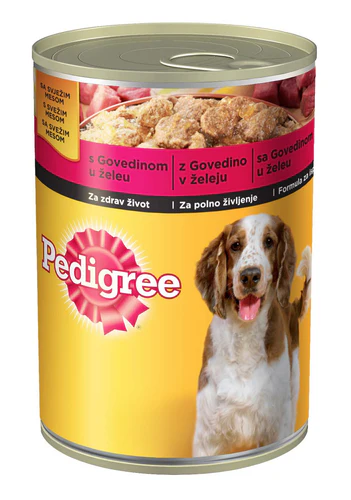 Pedigree
      
      
       Konzerva za pse Adult Govedina u želeu 400g