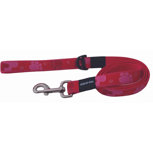 Pet-Centar.rs
      
      
      OUTLET MATIS Povodac za pse MatisDesign Roze Srce 2,5cm/140cm