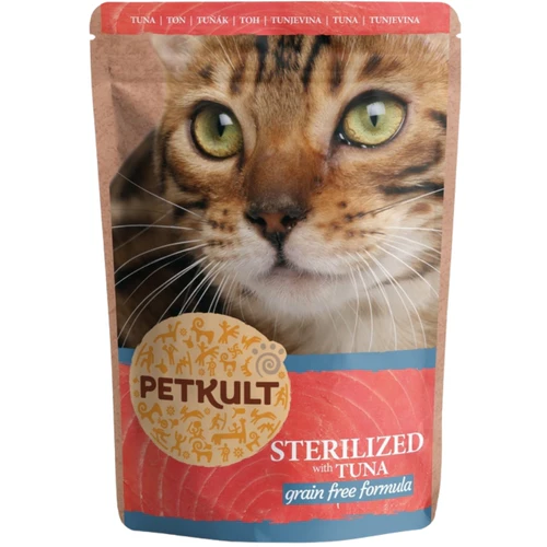 Petkult
      
      
       kesica s mesnim komadićima, Sterilized tunjevina, bez žitarica, 100g