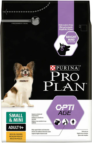 Pro Plan
      
      
       OptiAge Small&Mini Adult 9+ s piletinom, 3kg