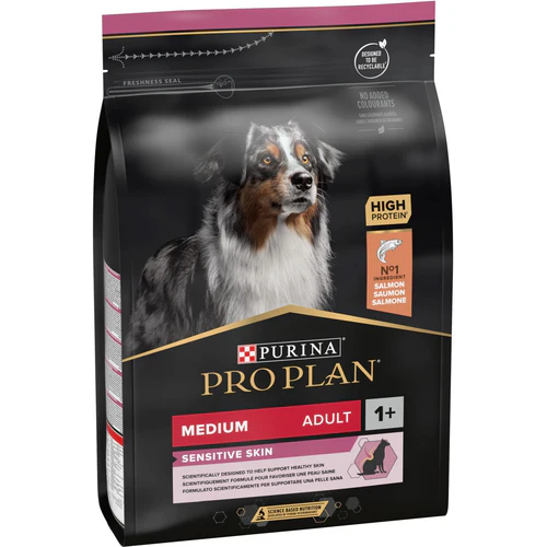 Pro Plan
      
      
       OptiDerma Medium Sensitive Skin Adult s lososom