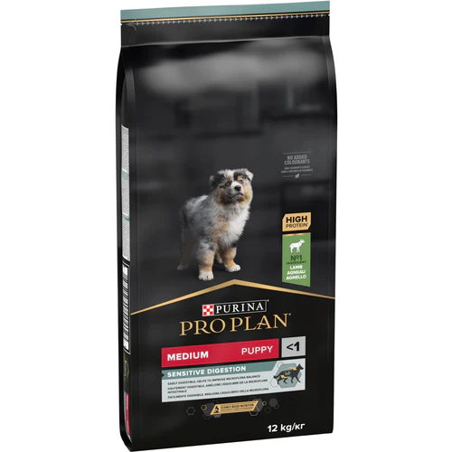 Pro Plan
      
      
       OptiDigest Medium Sensitive Digestion PUPPY s jagnjetinom, 12kg