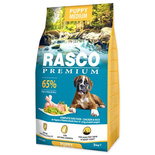 Rasco
      
      
       Premium PUPPY Medium, piletina s pirinčem