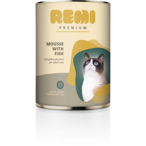Remi Premium
      
      
      REMI Premium, Mousse s ribom, za mačke, 400g